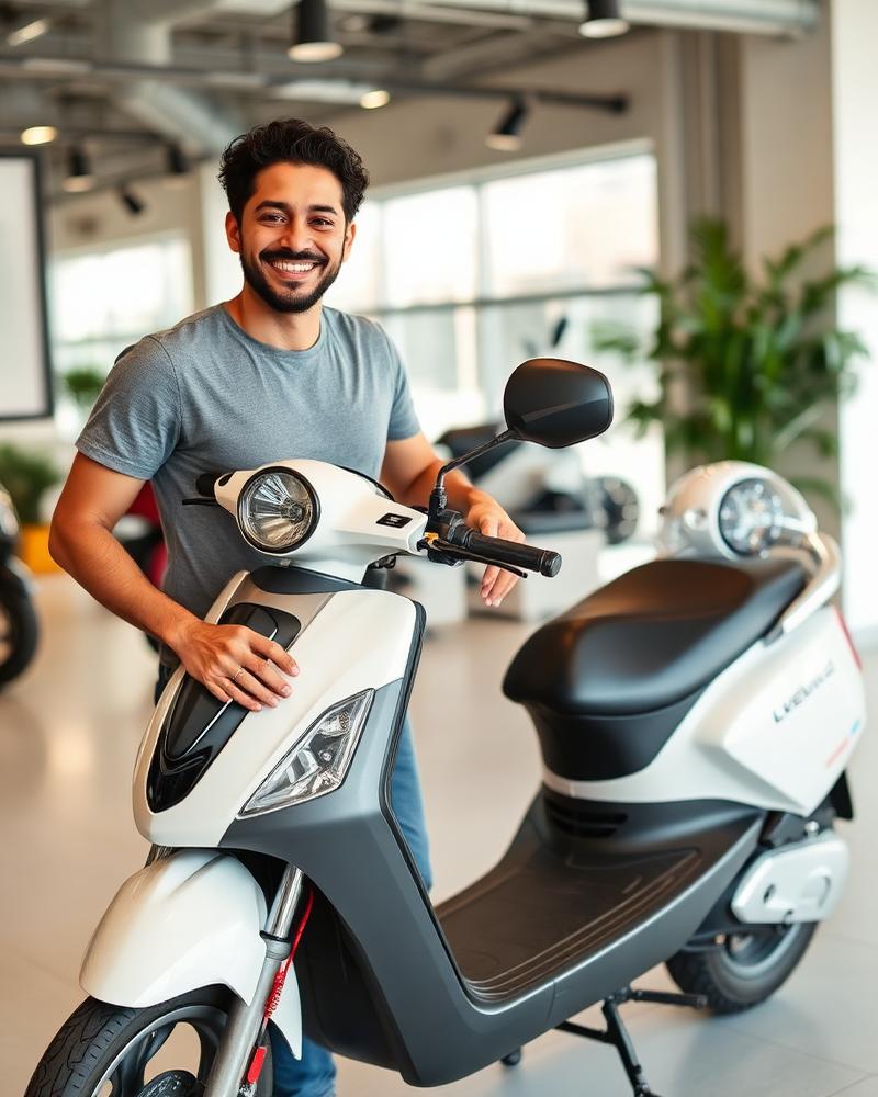 Cliente Caio Siciliano com seu Scooter X12 HE6