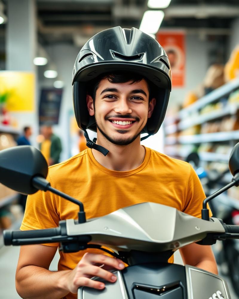 Cliente João Vinicius com seu Scooter X12 HE6